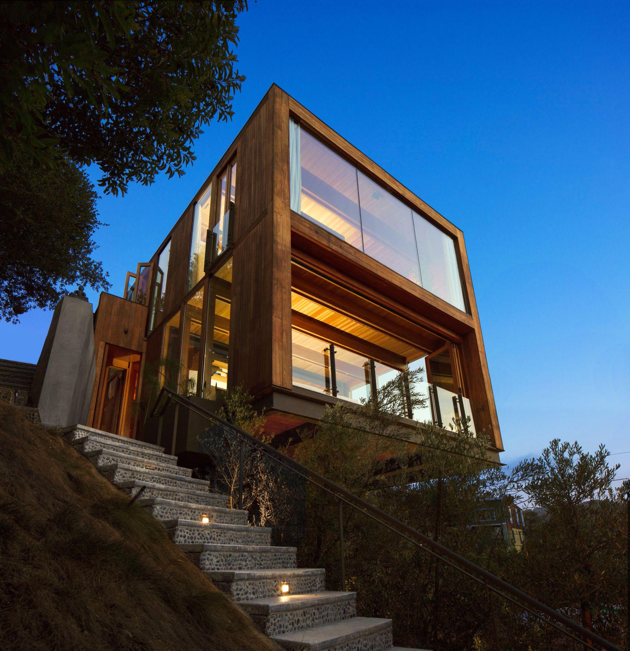Stairway to Heaven Leading to Architectural Home in Laurel Canyon ...